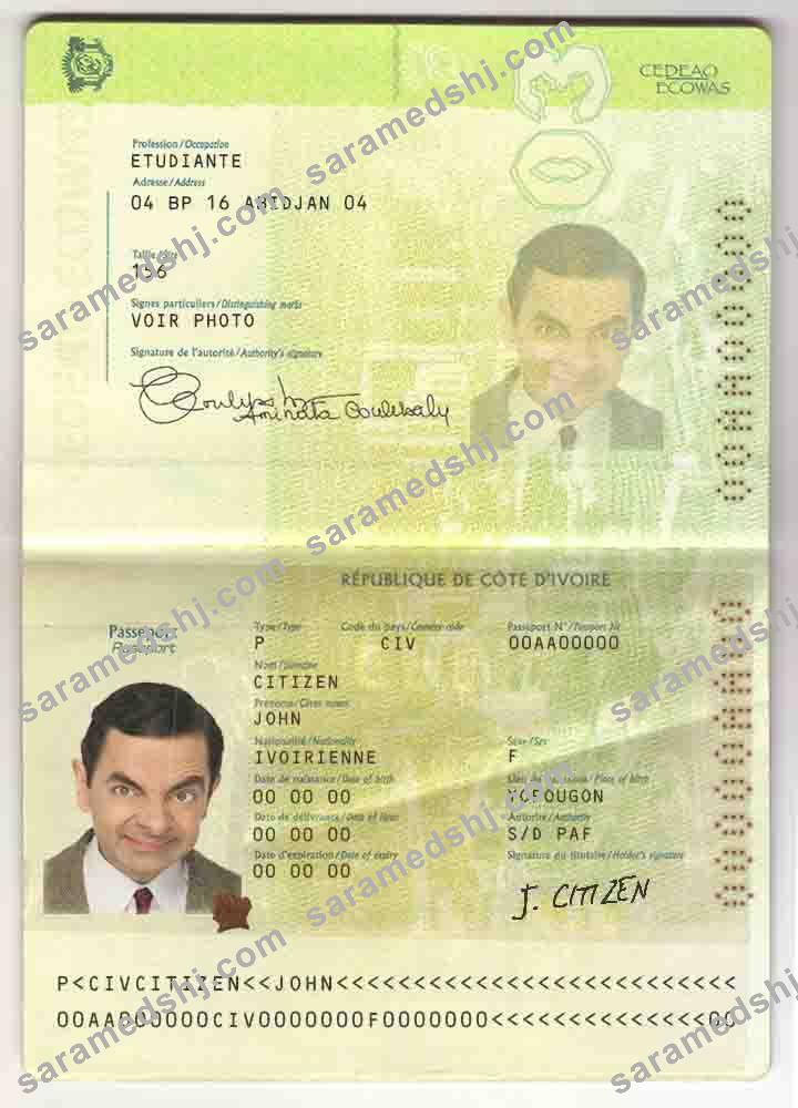 Cote D’Ivoire passport